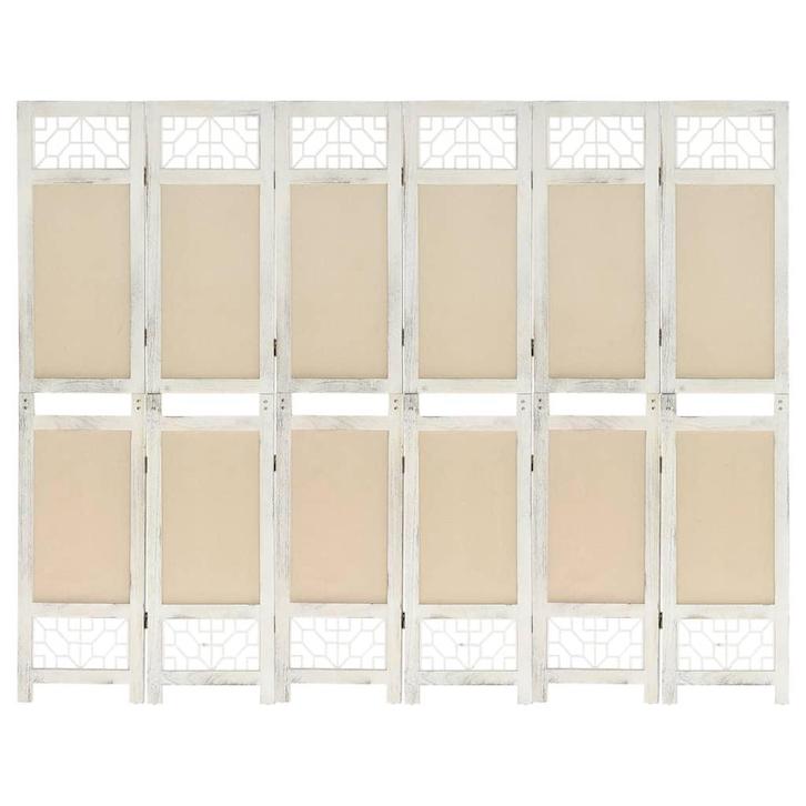 vidaXL Kamerscherm met 6 panelen 210x165 cm stof, Huis en Inrichting, Woonaccessoires | Overige, Nieuw, Verzenden