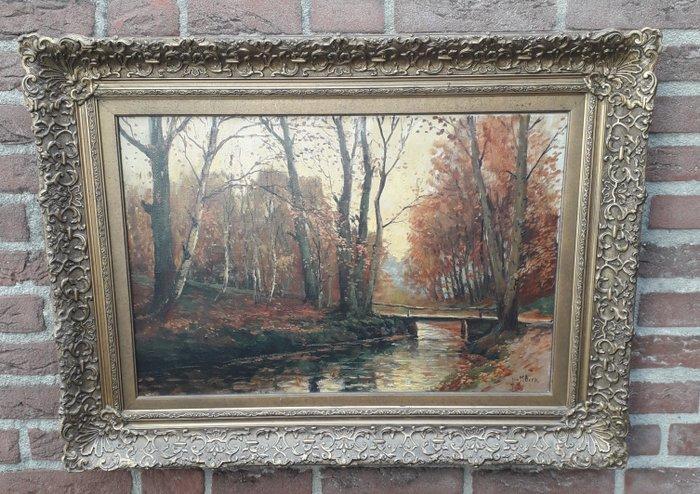 Jurriaan Marinus Beek (1879-1965) - Fraai bosgezicht, Antiek en Kunst, Kunst | Schilderijen | Klassiek