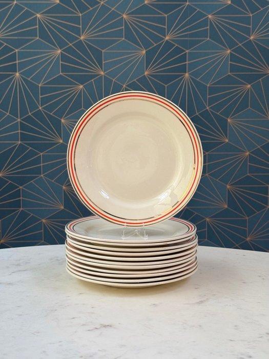 BOCH Frères, La Louvière - Ontbijtbord (12) - DESSERT Plates, Antiek en Kunst, Antiek | Meubels | Tafels