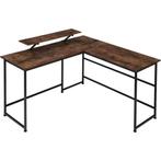 tectake Bureau Melrose 140x130x76,5cm - Industrieel hout don, Huis en Inrichting, Verzenden, Nieuw