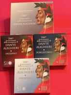 Italië. 5 Euro 2021/2023 Dante Alighieri (3 monete), Postzegels en Munten