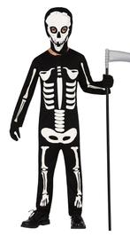 Skelet Halloween Kostuum Kind zwart-wit, Hobby en Vrije tijd, Nieuw, Verzenden