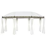 vidaXL Prieel 530x350x265 cm crèmewit, Tuin en Terras, Partytenten, Verzenden, Nieuw