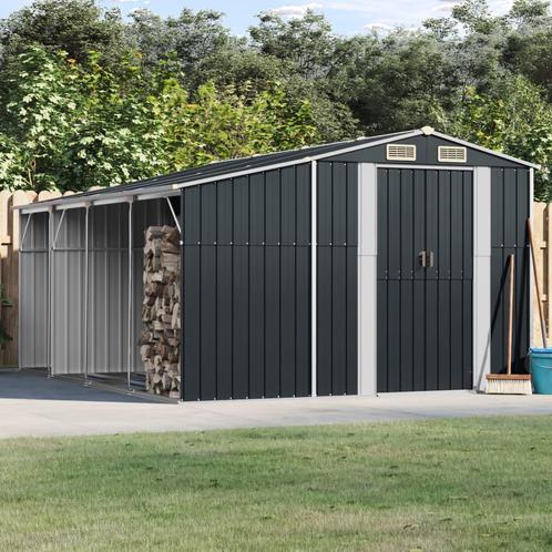 vidaXL Tuinschuur 277x365,5x179 cm gegalvaniseerd staal, Tuin en Terras, Tuinhuizen, Nieuw, Verzenden