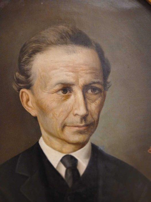 Spaanse school (XIX) - Retrato de caballero - NO RESERVE, Antiek en Kunst, Kunst | Schilderijen | Klassiek