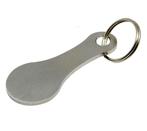 Winkelwagenmunt  Boodschappenmunt  Sleutelhanger  Zilver, Verzamelen, Verzenden, Nieuw