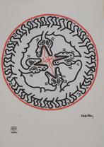 Keith Haring – Offset Lithografie, 50×70 cm, Gecertificeerd, Antiek en Kunst, Kunst | Litho's en Zeefdrukken