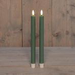 Ledkaars 3d flame candle jade groen annas collection d 2,5, Nieuw