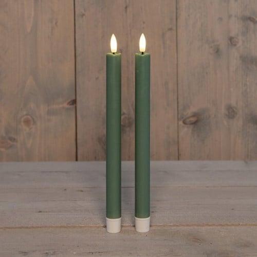 Ledkaars 3d flame candle jade groen annas collection d 2,5, Hobby en Vrije tijd, Knutselen, Nieuw