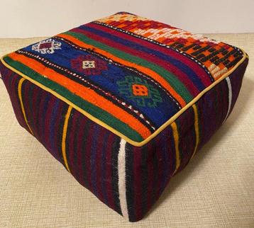 Kelim Poef - Kelim - 48 cm - 48 cm