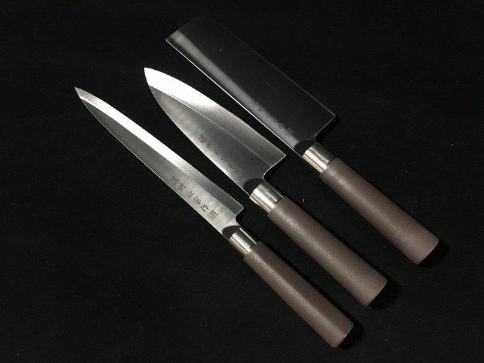 MASAMUNE / Set of 3 /  YANAGIBA  NAKIRI  DEBA -, Antiek en Kunst, Antiek | Keukengerei