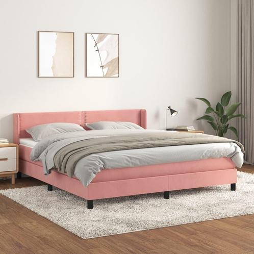 vidaXL Sommier à lattes de lit avec matelas Rose 160x200, Maison & Meubles, Chambre à coucher | Lits, Neuf, Envoi