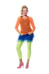 Legging neon groen (Feestkleding dames, Verkleedkleding)