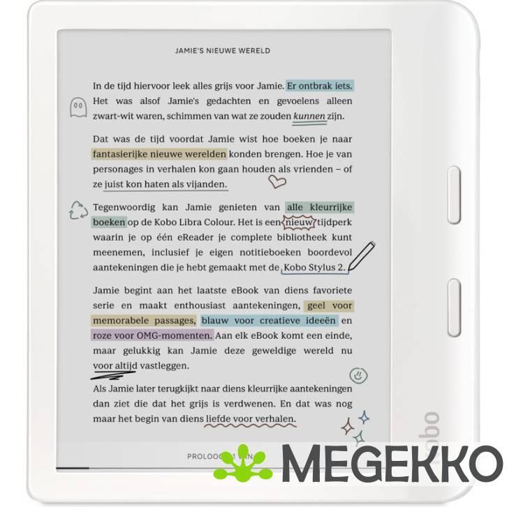Kobo Libra Colour White e-reader, Computers en Software, Overige Computers en Software, Nieuw, Verzenden