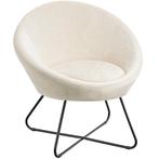 tectake Loungestoel Centera, gestoffeerd, rond - Fluweellook, Verzenden, Nieuw