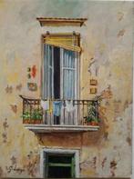 Giuseppe Luongo (1948) - Balcone di Napoli, Antiek en Kunst, Kunst | Schilderijen | Klassiek