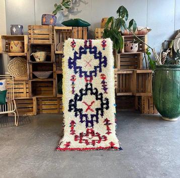 Vintage Berber Coloefull Rug 80x180 cm, North African