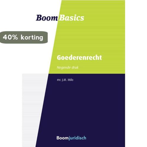 Boom Basics -  Goederenrecht 9789462907614 J.M. Milo, Boeken, Wetenschap, Zo goed als nieuw, Verzenden