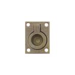Luikring rechthoekig 41 x 31mm messing getrommeld, Ophalen of Verzenden, Nieuw, Koper of Messing, Overige typen