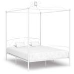 vidaXL Hemelbedframe metaal wit 180x200 cm, Verzenden, Nieuw
