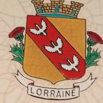 Longwy - Bord (1950) - Aardewerk - Wapen van Lotharingen