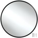 tectake Ronde wandspiegel Fiona met aluminiumframe - 50 cm, Huis en Inrichting, Woonaccessoires | Spiegels, Verzenden, Nieuw