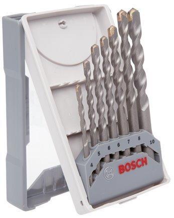 Bosch 7-Delige Betonborenset 4 - 10 mm, Bricolage & Construction, Ventilation & Extraction, Envoi