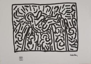 Keith Haring – Offset Lithografie, 50×70 cm, Gecertificeerd beschikbaar voor biedingen