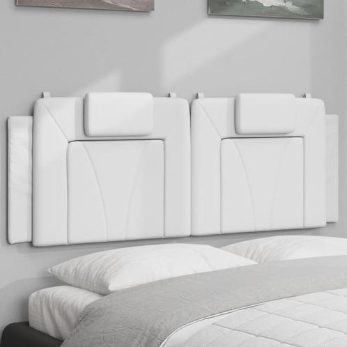 vidaXL Hoofdbordkussen 140 cm kunstleer wit, Huis en Inrichting, Slaapkamer | Bedden, Nieuw, Verzenden
