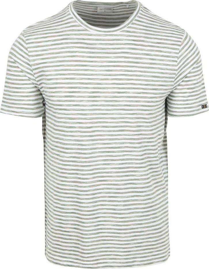 No Excess Stripes T-Shirt Green maat Maat 52/54 (L) Heren, Kleding | Heren, T-shirts, Groen, Nieuw, Maat 52/54 (L), Verzenden