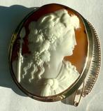 Cameo - 9 kt. Geel goud, Bacchus, God van de wijn, sardonyx