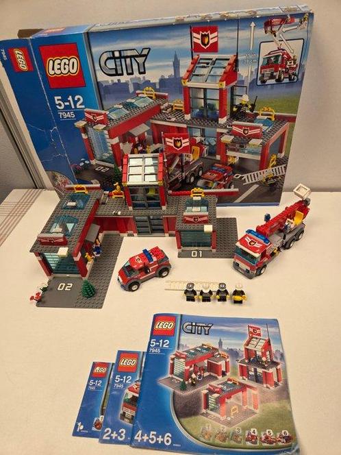 Lego Set - 7945 - City - City 7945 Brandweerkazerne, Kinderen en Baby's, Speelgoed | Duplo en Lego