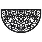 vidaXL Deurmat halfrond 45x75 cm rubber, Tuin en Terras, Verzenden, Nieuw