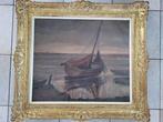 Prosper Roover (1899-1974) - Boten op het strand., Antiek en Kunst