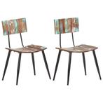 2 Eetkamerstoelen Hout | Duurzaam Design | Tweede Kansje, Huis en Inrichting, Stoelen, Twee, Overige kleuren, Verzenden, Antieke stijl