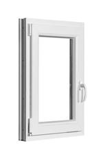 PVC raam draai kiep b60xh80 cm wit, Ophalen of Verzenden, Gevelraam of Ruit