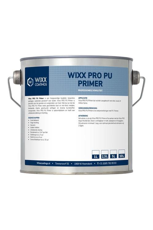 Wixx PRO PU Primer Wit 20L, Doe-het-zelf en Bouw, Verf, Beits en Lak, Wit, Nieuw, Verzenden