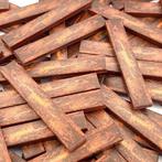 Lego Stenen - 80 * geprinte Roest tegels 1x6 in reddish, Nieuw