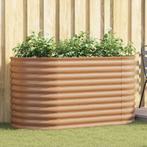 vidaXL Verhoogde plantenbak Bruin 160 x 80 x 81 cm Staal, Verzenden, Nieuw