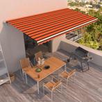 vidaXL Luifel automatisch uittrekbaar 600x350 cm oranje en, Tuin en Terras, Verzenden, Nieuw