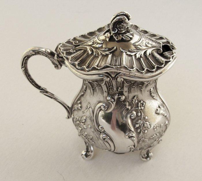Antique Mustard/Caviar Pot - Paris 1890, Antiek en Kunst, Antiek | Zilver en Goud