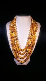 Baltische barnsteen ketting - Barnsteen - 220 cm - 1 cm, Nieuw