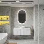 Badkamermeubelset BWS Linea | 100 cm | Mat Wit, Doe-het-zelf en Bouw, Ophalen of Verzenden, Nieuw, Bad