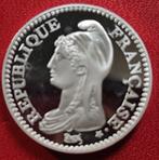 Frankrijk. 1 Franc 1992 République. BE (Proof) en argent, Postzegels en Munten