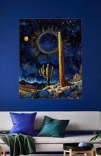 Lea Roche - CACTUS NOCHE - Original / panneau - Pièce Unique