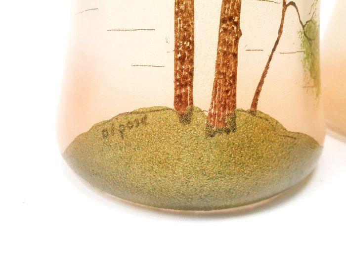 François-Théodore Legras - Vaas (2) - Glas, met de hand, Antiek en Kunst, Antiek | Glaswerk en Kristal