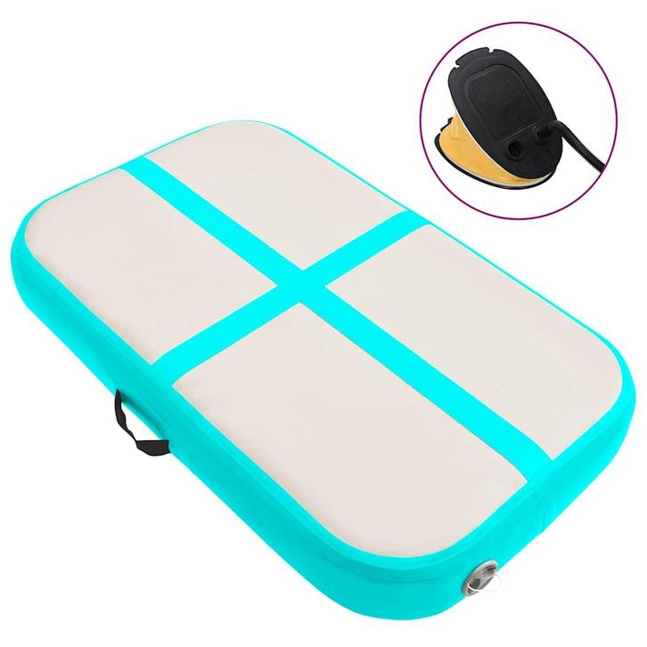 vidaXL Gymnastiekmat met pomp opblaasbaar 60x100x10 cm PVC, Sport en Fitness, Yoga en Pilates, Nieuw, Verzenden
