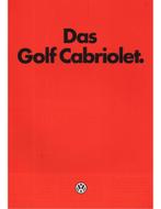 1985 VOLKSWAGEN GOLF CABRIOLET BROCHURE DUITS, Ophalen of Verzenden