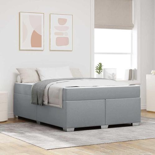 vidaXL Bedframe Anders Lichtgrijs 160 x 200 cm Stof, Huis en Inrichting, Slaapkamer | Bedden, Nieuw, Verzenden