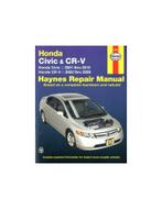 2001 - 2010 HONDA CIVIC & CR-V HAYNES VRAAGBAAK ENGELS, Ophalen of Verzenden